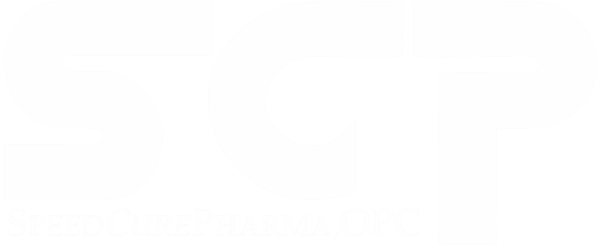 Speed Cure Pharma OPC. Logo (White) Speed Cure Pharma OPC. Logo (White)